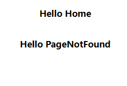 Hello PageNotFound